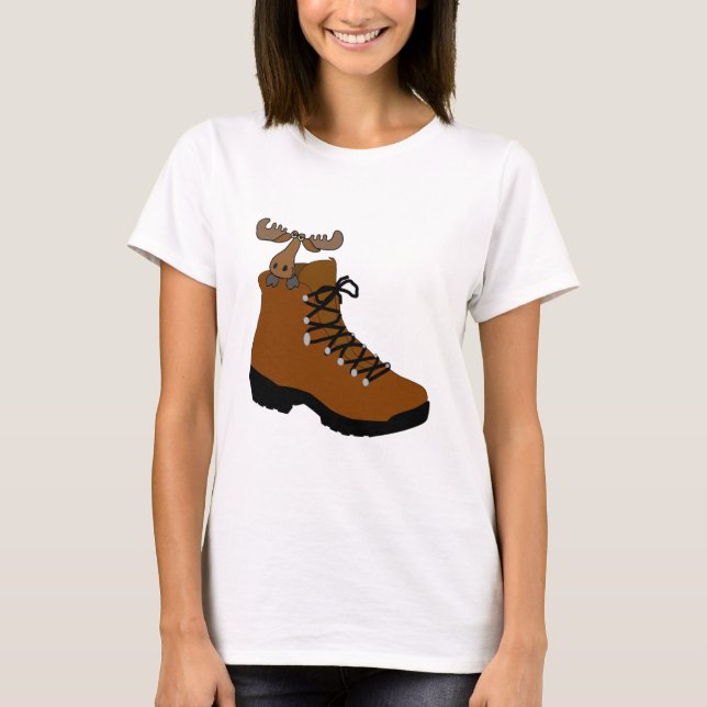 MOOSE IN A BOOT T-Shirt (Front)