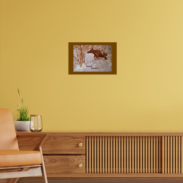 Moose in Alaska Poster (Living Room 2)