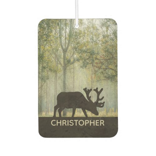 Moose in Forest Illustration Personalized Air Freshener