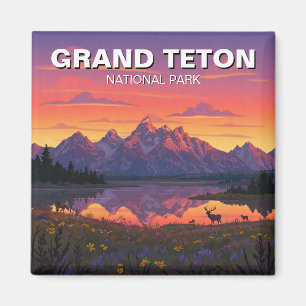 Moose in Grand Teton National Park Magnet