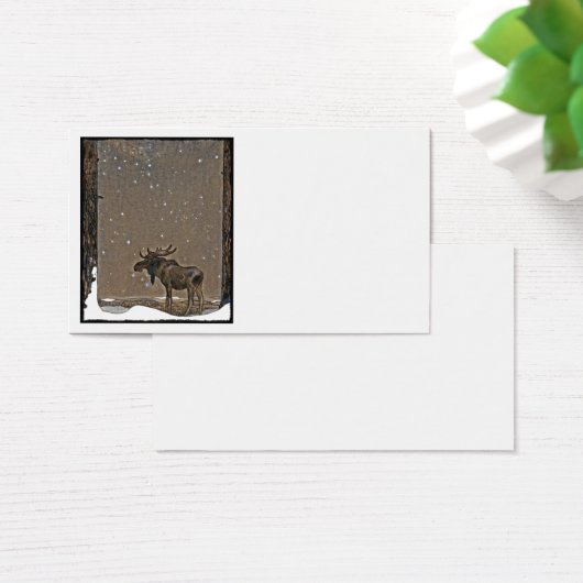 Moose in Snow (Desk)