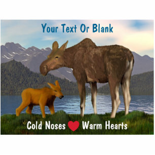 Moose In The Meadow Statuette