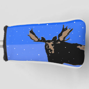 Moose in Winter - Original Wildlife Art Golf Head Cover