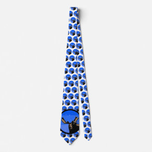 Moose in Winter  - Original Wildlife Art Neck Tie