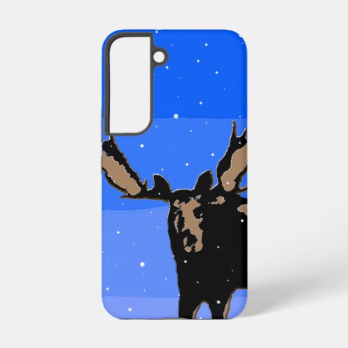 Moose in Winter  _ Original Wildlife Art Samsung Galaxy S22 Case