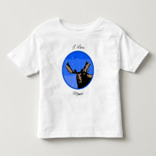 Moose in Winter  - Original Wildlife Art Toddler T-shirt