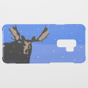Moose in Winter  - Original Wildlife Art Uncommon Samsung Galaxy S9 Plus Case