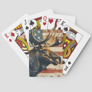 Moose Independence day Poker Cards