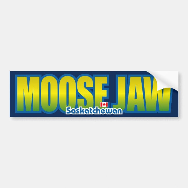 Moose Jaw Bumper Bumper Sticker (Front)