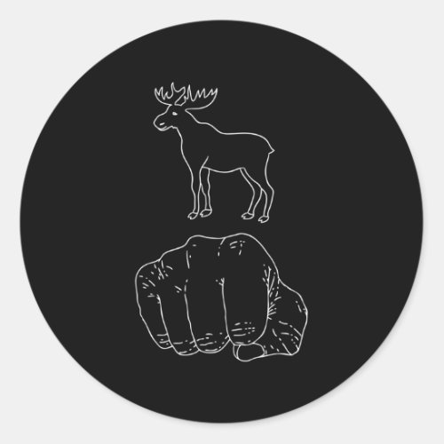 Moose Knuckles Classic Round Sticker