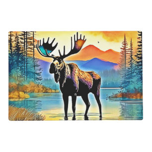 Moose Lake Sunset Majesty Placemat
