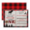 Moose Lumberjack Birthday Invitation Postcard