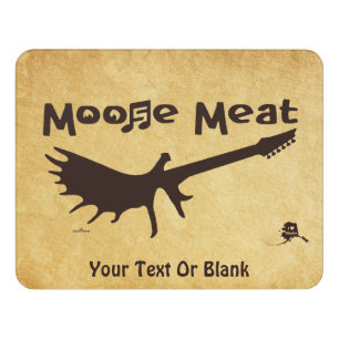 Moose Meat Rock Band Door Sign