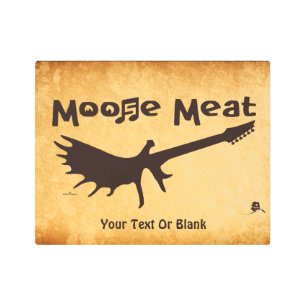 Moose Meat Rock Band Metal Print