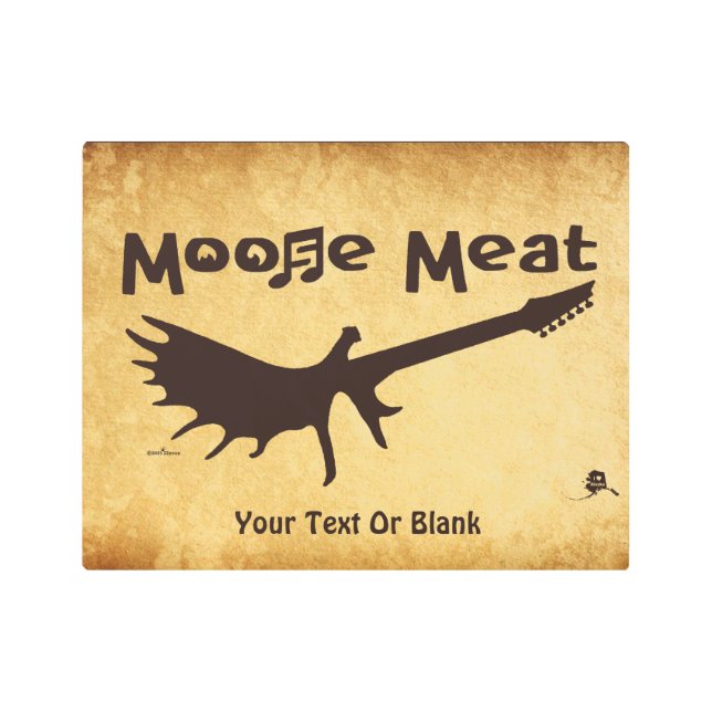 Moose Meat Rock Band Metal Print (Front)