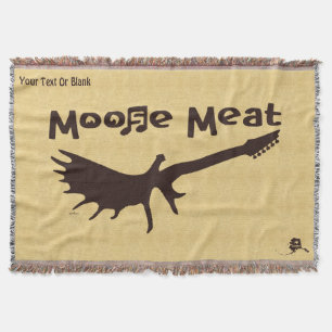 Moose Meat Rock Band Throw Blanket