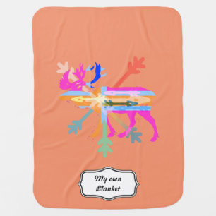 Moose modern stroller blanket