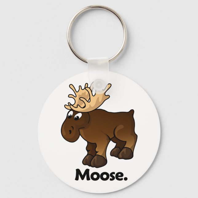 Moose Moose. Keychain (Front)