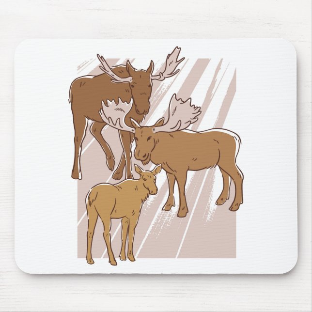 Moose Mouse Pad (Front)