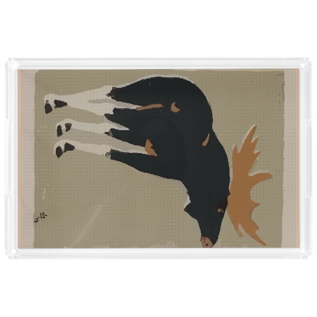 Moose Noir Acrylic Tray (Front)