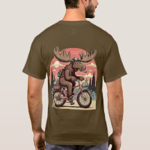 Moose on bicycle Classic T-shirt