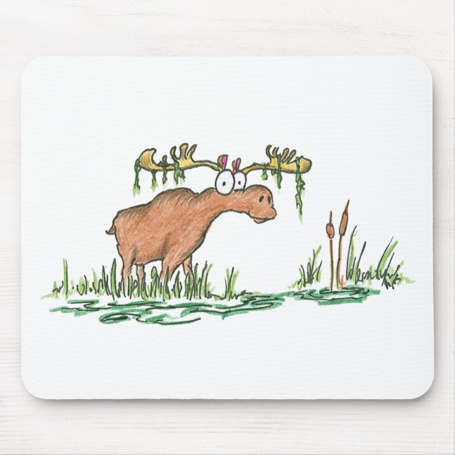 Moose on the loose mouse pad (Front)