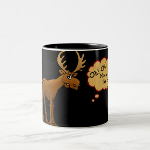 Moose on the Loose Two-Tone Coffee Mug