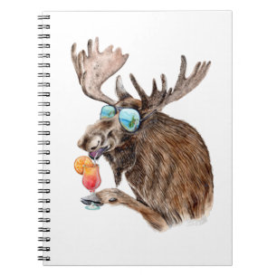 Moose on Vacation Notebook