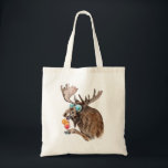 Moose on Vacation Tote Bag<br><div class="desc">Cool moose in sunglasses with a tasty drink!</div>