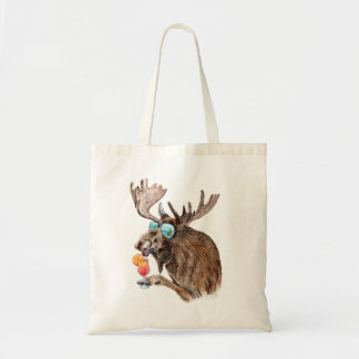 Moose on Vacation Tote Bag