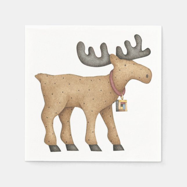Moose Paper Napkins (Front)