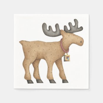 Moose Paper Napkins by marainey1 at Zazzle