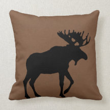 Moose Pillow by Leslie Harlow