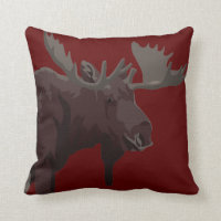 Moose Pillows Moose Art Throw Pillows Customize