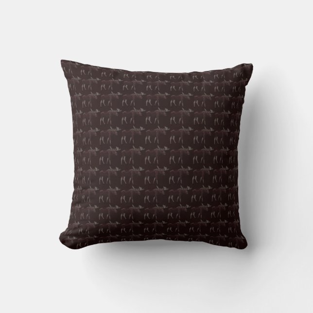 Moose Pillows Moose Art Throw Pillows Customize (Front)