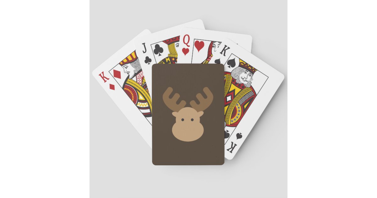 Moose Playing Cards Zazzle