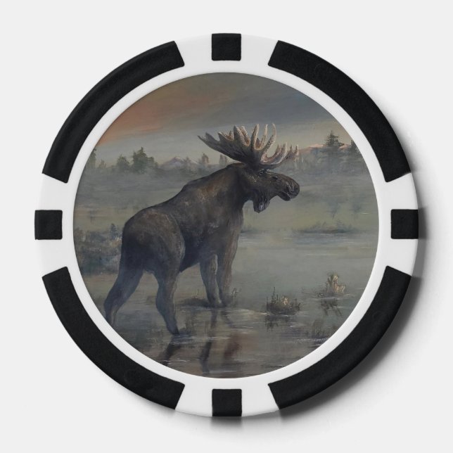 Moose Poker Chip (Front)