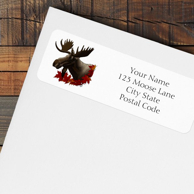 Moose Red Maple Leaves  Label (Creator Uploaded)
