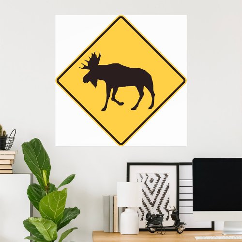 Moose Road Sign