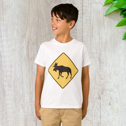 Moose Road Sign T_Shirt