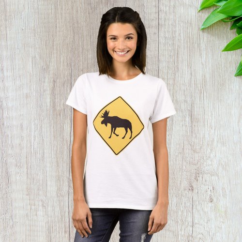 Moose Road Sign T_Shirt