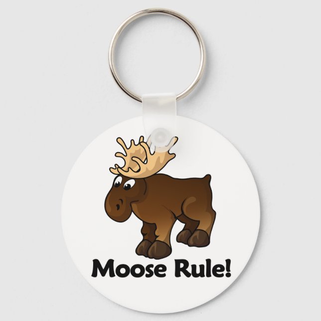 Moose Rule! Keychain (Front)
