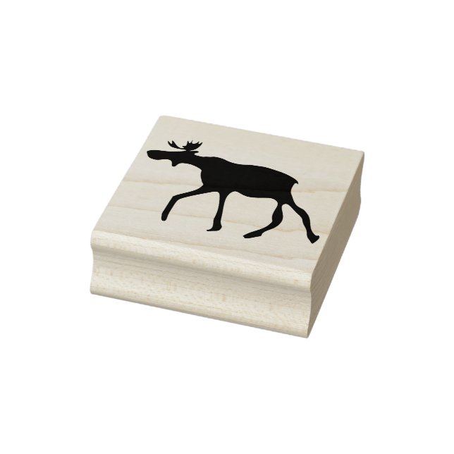 moose silhouette art stamp (Stamp)