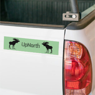Moose Silhouette Bumper Sticker