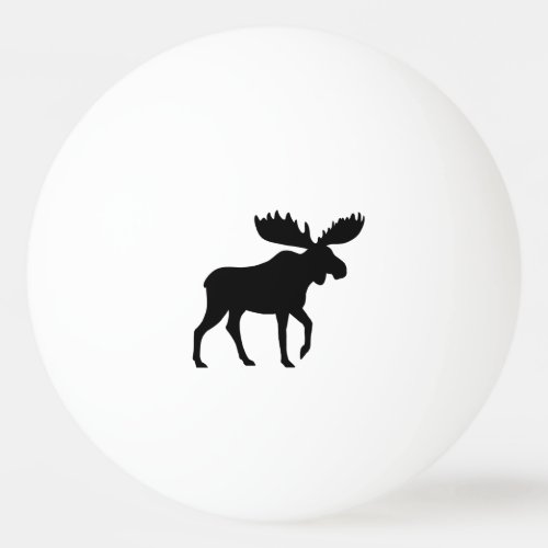 Moose Silhouette Ping_Pong Ball