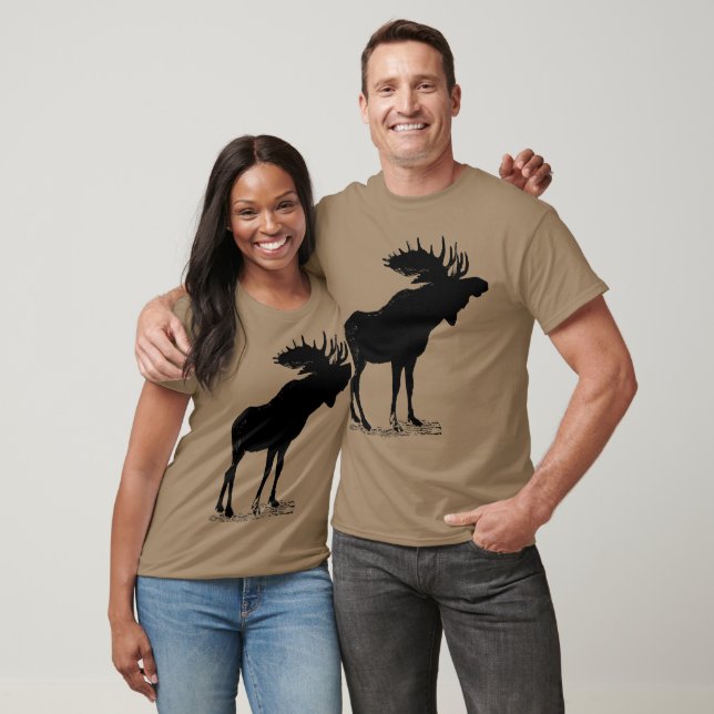 Moose Silhouette T-Shirt (Unisex)