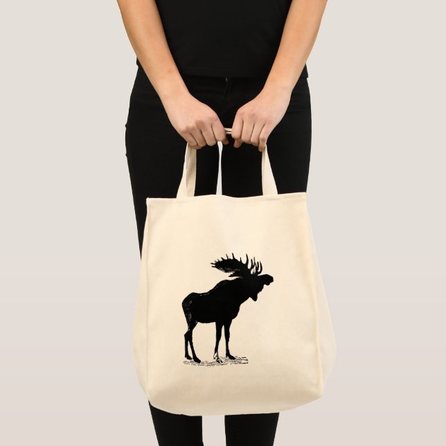 Moose Silhouette Tote Bag (Front (Product))