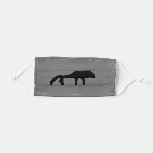 Moose Silhouette | Wildlife | Wild Animal Adult Cloth Face Mask (Front, Folded)