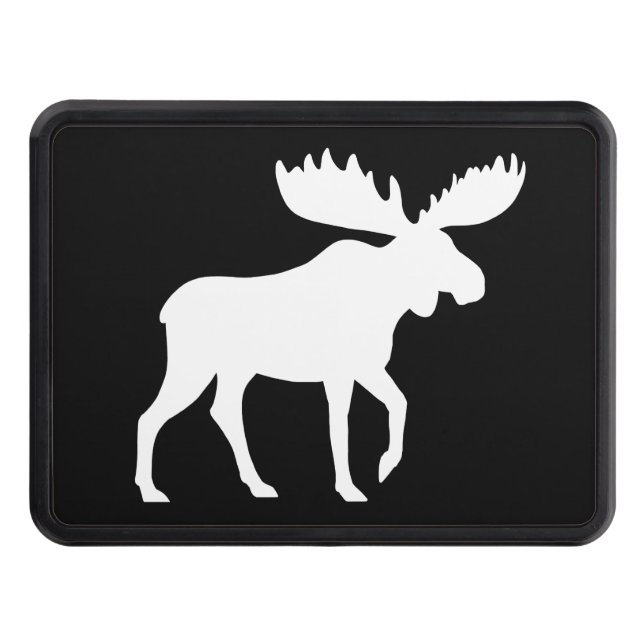 Moose Silhouette | Wildlife Wilderness Animal Tow Hitch Cover (Front)