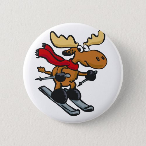 Moose skier cartoon  choose background color button